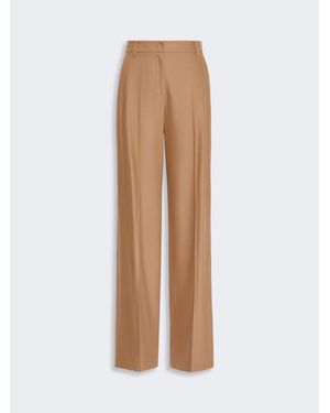 Max Mara Pantalón De Corte Regular De Lana - Neutro