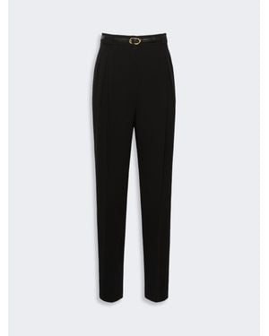 Max Mara Karottenhose Aus Funktionscady - Schwarz