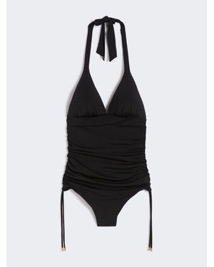Max Mara Costume Intero Arricciato - Nero