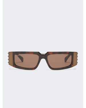 Max Mara Verspiegelte Sonnenbrille - Mehrfarbig