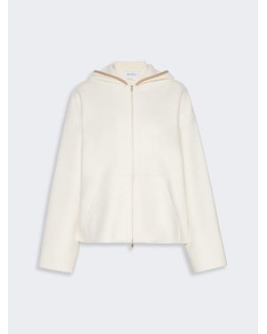 Max Mara Maglia Con Cappuccio - Bianco