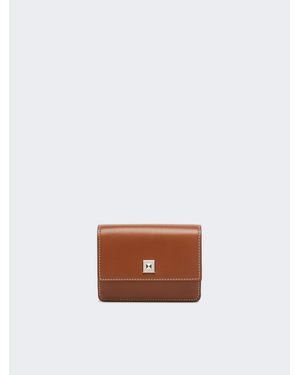 Max Mara Monedero De Piel - Blanco