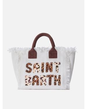 MC2 Saint Barth Colette Canvas Bag With Animalier Patch Logo - Multicolore
