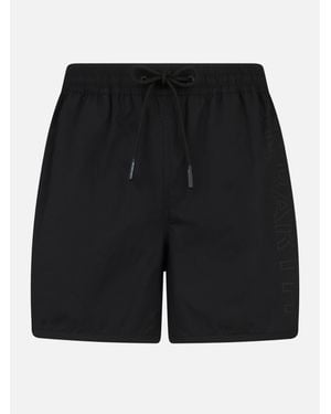 MC2 Saint Barth Costume Da Bagno Da Uomo Con Logo Laterale E Contrasto - Nero
