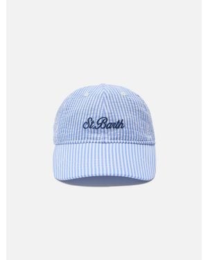 MC2 Saint Barth Baseball Cap With Visor - Blu