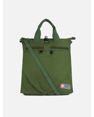 MC2 Saint Barth Militärgrüner Canvas-Rucksack Helmut