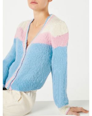 MC2 Saint Barth Cardigan Crop - Blu