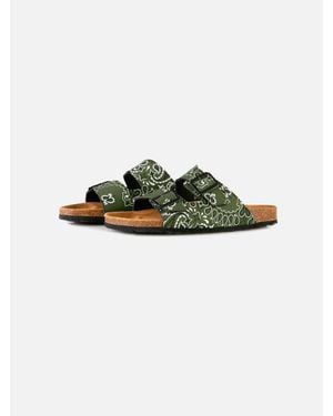 MC2 Saint Barth Herrensandalen Mit Bandana-Print - Grün