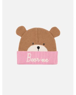 MC2 Saint Barth Girl And Hat Zaya With Bear Shape - Rosa
