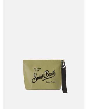 MC2 Saint Barth Aline Aqua Waterproof Pvc Military Pouch - Verde