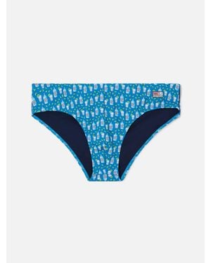 MC2 Saint Barth Cayo Swim Briefs With Cocktail All-Over Print - Blu