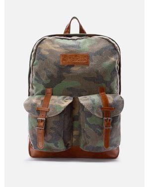 MC2 Saint Barth Cody Canvas Backpack With Camouflage Print - Multicolore