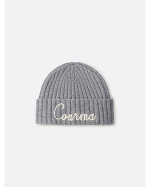 MC2 Saint Barth Cappello Da Donna A Coste Wengen Con Ricamo Courma - Grigio