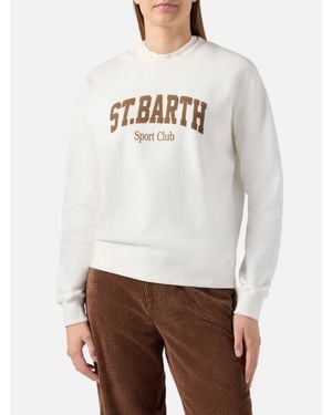 MC2 Saint Barth Stardust Cotton Sweatshirt - Bianco