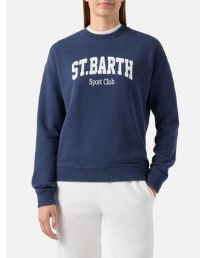 MC2 Saint Barth Stardust Cotton Sweatshirt - Blu