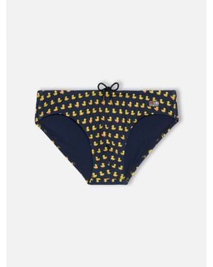 MC2 Saint Barth Herren-Badehose Mit Enten-Print - Blau