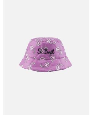 MC2 Saint Barth Cappello Da Donna Modello Pescatore Con Stampa Paisley - Viola