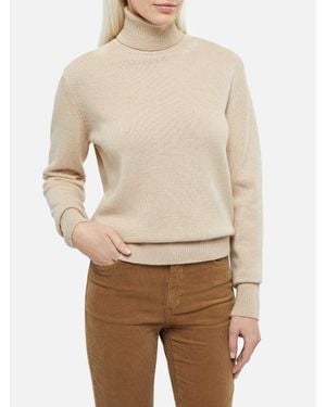 MC2 Saint Barth Beigefarbener Rollkragenpullover Aus Kaschmirmischung Moody Für Damen - Natur