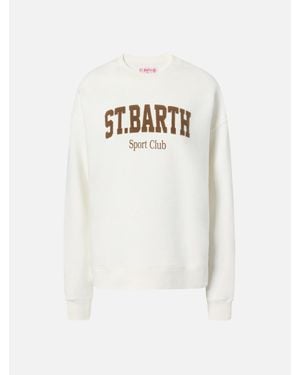 MC2 Saint Barth Stardust Cotton Sweatshirt - Bianco