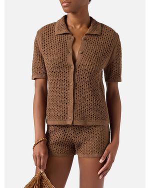 MC2 Saint Barth Elowen Cardigan - Marrone