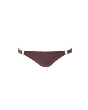 Melissa Odabash Montenegro Ribbed Bikini Bottom - Purple