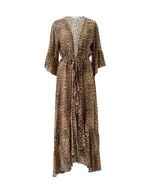 Melissa Odabash Manon Cheetah Kaftan - Natural