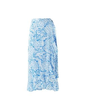 Melissa Odabash Danni Pineapples Skirt - Blue