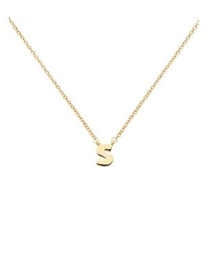 Melissa Odabash Letter 'S' Pendant Necklace - Metallic