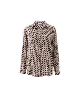 Melissa Odabash Millie Chain Shirt - Brown