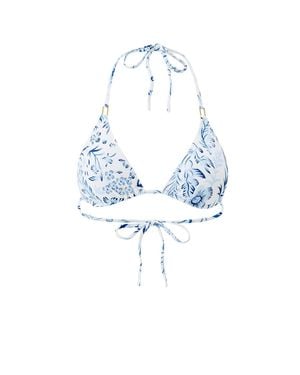 Melissa Odabash Cancun Bikini Top - Blue