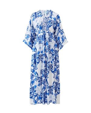Melissa Odabash Azura Sapphire Kaftan - Blue