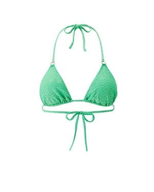 Melissa Odabash Key West Zigzag Bikini Top - Green
