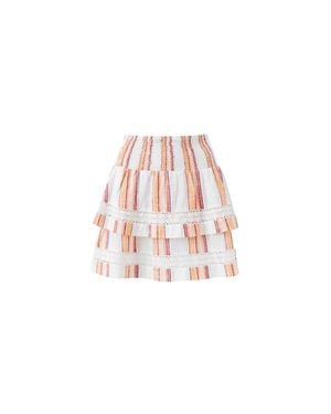Melissa Odabash Barbara Sunset Stripe Skirt - White