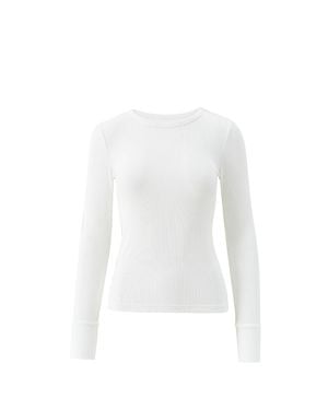 Melissa Odabash Exclusive Charlie Long Sleeve Top - White