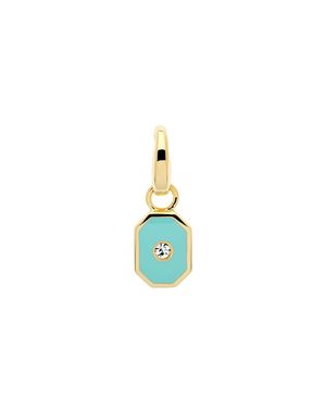 Melissa Odabash And Crystal Octagon Charm - Blue