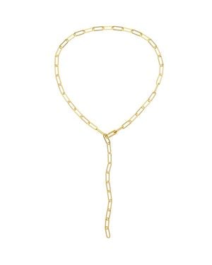 Melissa Odabash Chain Paperclip Long Necklace - Metallic