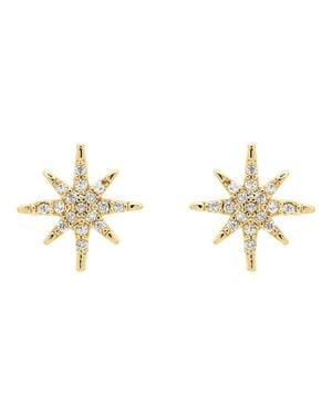 Melissa Odabash Crystal Star Stud Earrings - Metallic