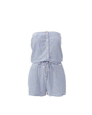 Melissa Odabash Exclusive Venus Stripe Playsuit - Blue
