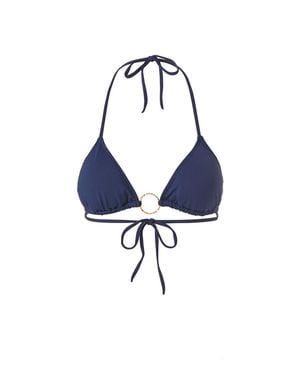 Melissa Odabash Miami Bikini Top - Blue