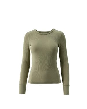 Melissa Odabash Exclusive Charlie Long Sleeve Top - Green