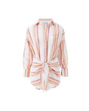 Melissa Odabash Sara Sunset Stripe Dress - Pink