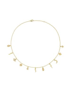 Melissa Odabash Crystal Charm Necklace - Natural