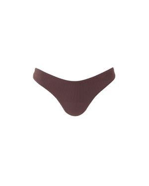 Melissa Odabash Noto Ribbed Bikini Bottom - Purple