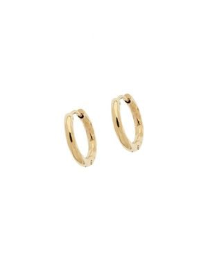 Melissa Odabash Texture Huggy Hoop Earrings - White