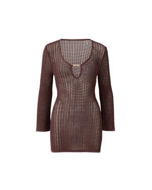 Melissa Odabash Ellis Dress - Brown