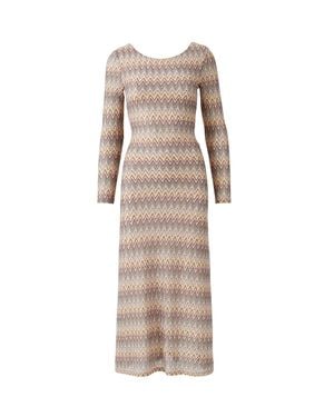 Melissa Odabash Lily Zigzag Dress - Natural