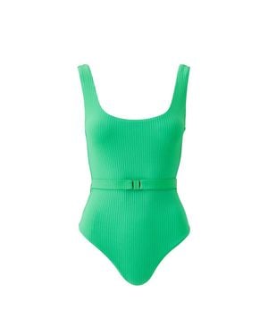Melissa Odabash Rio Ribbed Swimsuit - Green