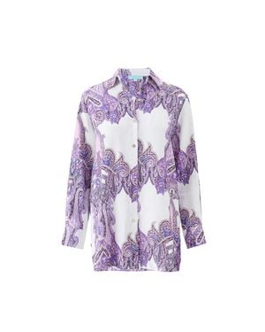 Melissa Odabash Paige Amethyst Shirt - Purple