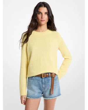 MICHAEL Michael Kors Mk Pull En Mélange De Nylon Et D'Alpaga - Bleu