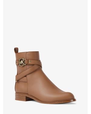MICHAEL Michael Kors Mk Bottine Rory En Cuir - Marron